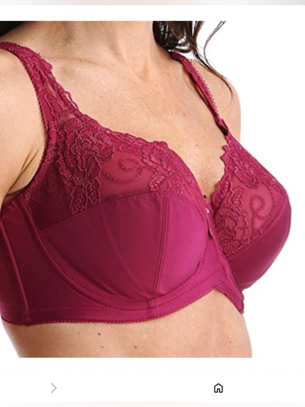Fayreform Raspberry Radiance Lace Bra 32FF NWT